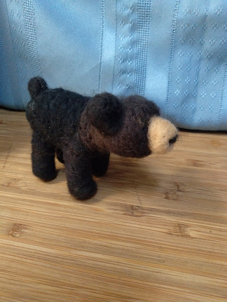 Needle Felted Black Bear