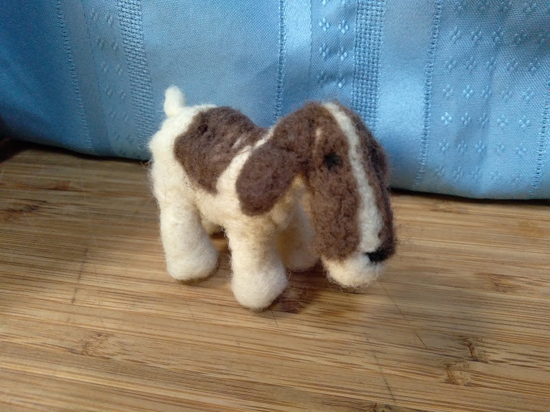Needle Felted Dog Spotted