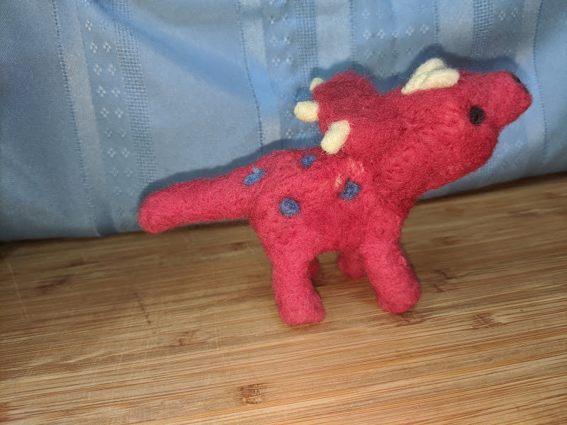 Hand Needle Felted Wuerhosaurus