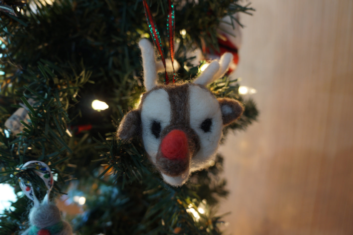Rudolph the Red Noise Reindeer Ornament