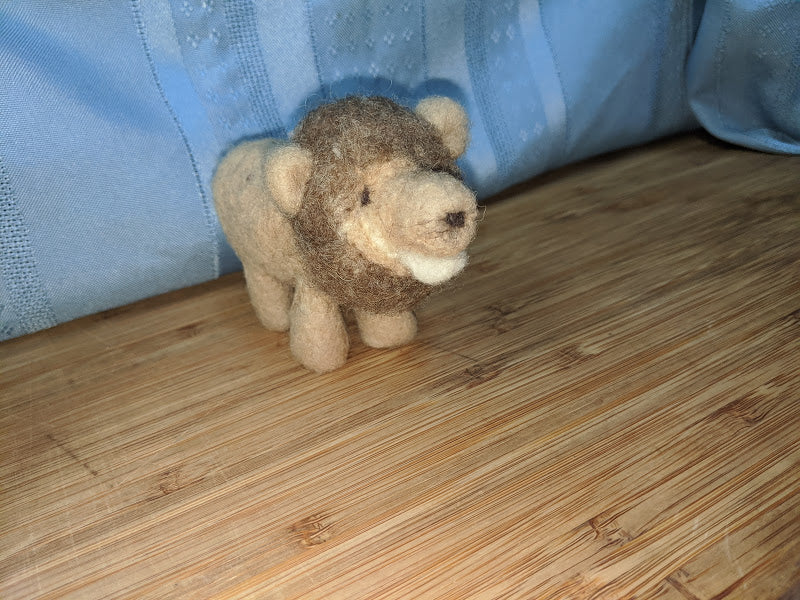 Needle Felted Lion