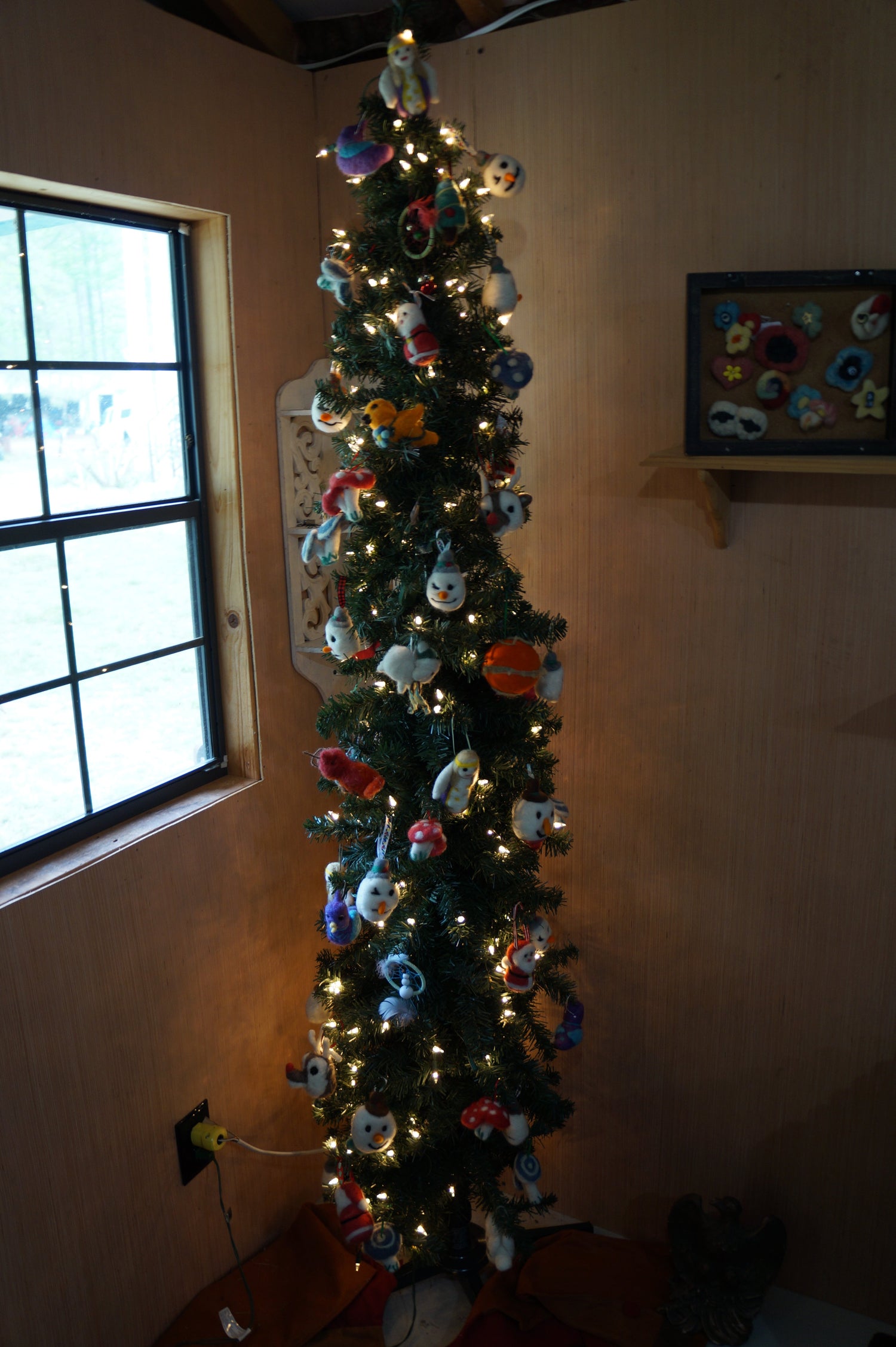 Holiday Felted Ornaments and Figures.