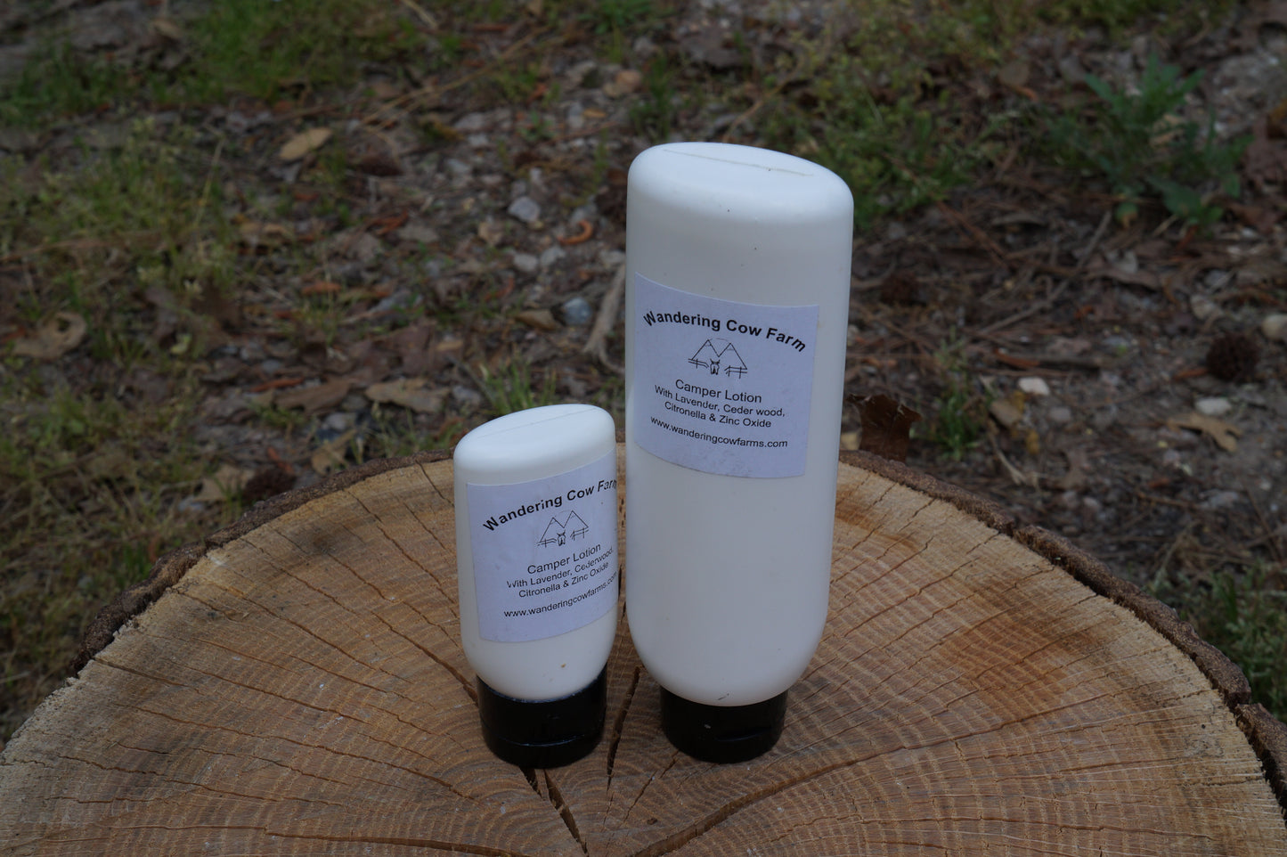 Small Camper Lotion  with cedarwood zinc oxide and essential oils 2.5 oz