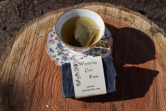 Charcoal Basil Tea Soap