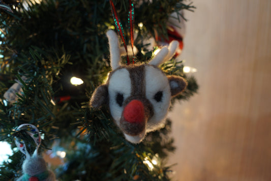 Rudolph the Red Noise Reindeer Ornament